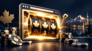 A browser window opening directly onto a slot game with a burst of light